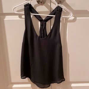 Black tank with back detail